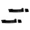 04-12 Nissan Titan Crew Cab Rear Outer Black Textured Door Handle w/Escutcheon PAIR