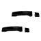 04-12 Nissan Titan Crew Cab Rear Outer Black Textured Door Handle w/Escutcheon PAIR