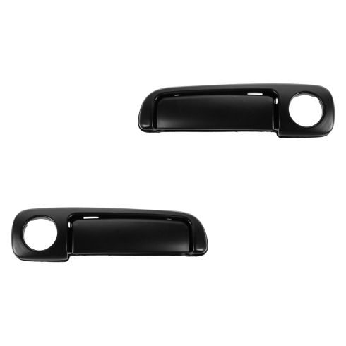 96-97 Ford Thunderbird, Mercury Cougar Outer Smooth Black Door Handle PAIR