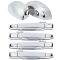 07-11 GM Full Size PU & SUV Chrome Outside Door Handles Set of 4 with Mirror Caps