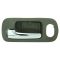 01-05 Honda Civic Sedan w/Pwr Locks Front Inner Chrome & Brown Door Handle PAIR