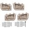 05-10 Jeep Grand Cherokee Front & Rear Inner All Beige Door Handle Repair Kit (Set of 4)