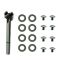 05-10 Jeep Grand Cherokee Front & Rear Inner Beige & Chrome Door Handle Repair Kit (Set of 4)