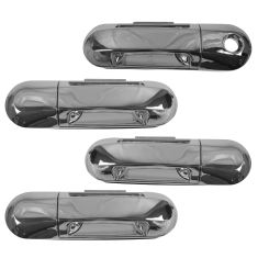 02-10 Ford Explorer, Mountaineer; 03--05 Lincoln Aviator Outside Door Handle ALL CHROME (Set of 4)