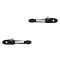 06-11 Buick, Chevy, Pontiac Mid Size Front Outer Smooth Black Door Handle w/Keyhole PAIR