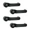 08-12 Jeep Liberty, 07-12 Wrangler; 07-11 Dodge Nitro Outside Text Black Door Handle SET of 4