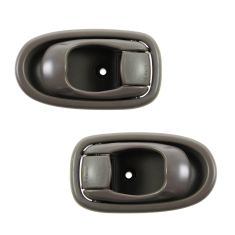 96-00 Hyundai Elantra Inner Beige Door Handle Front or Rear PAIR