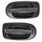 97-09 GM Mini Van Multifit Rear Outer Black w/Chrome Handle Sliding Door Handle PAIR