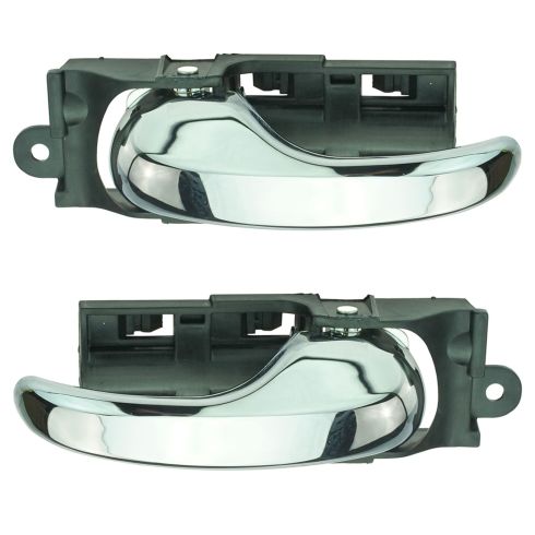 97-00 Ford F150; 97-98 F250LD Front Inner All Chrome Door Handle PAIR