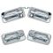 03-05 Hummer H2 All Chrome Pull Lever Outside Door Handle SET of 4