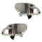 95-02 GM Full Size PU, SUV Inner Beige w/Gray Lever Inner Door Handle PAIR