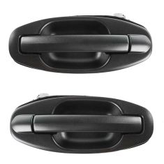 01-06 Hyundai Sante Fe Rear Textured Black Outside Door Handle PAIR