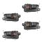 95-99 Toyota Avalon Front & Rear Black Inside Door Handle Kit (Set of 4)