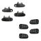 93-97 Corolla, Prizm Front & Rear Black Outside & Dark Brown Inside Door Handle Kit (Set of 8)