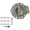 06-10 Jeep Commander Front Khaki Inside Door Handle w/Bezel Repair Kit PAIR