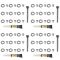 06-10 Jeep Commander Front & Rear Khaki Inside Door Handle w/Bezel Repair Kit (Set of 4)