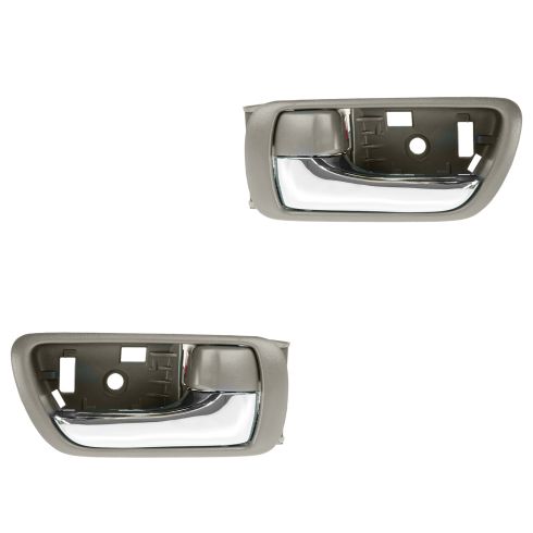 02-06 Toyota Camry Brown w/Chrome Lever Inside Door Handle PAIR