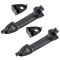 01-12 Escape; 05-12 Mariner, Escape Hybrid Front Txt Blk Outer Door Handle (w/Cap w/Keyhole) PAIR