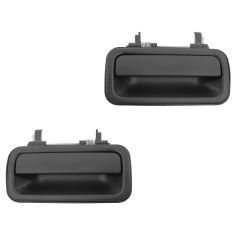 91-97 Isuzu Rodeo; 94-97 Honda Passport Rear Textured Black Outside Door Handle PAIR