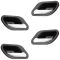 01 (from 3/1/01)-03 BMW 525i, 530i, 540i, M5 Black w/Chrome Lever Inside Door Handle (Set of 4)