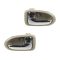 00-06 Mazda MPV Chrome & Beige Front Inside Door Handle PAIR