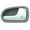 95-02 Mazda Protege Chrome & Gray Front or Rear Inside Door Handle PAIR