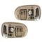 95-02 Mazda Protege Chrome & Beige Front or Rear Inside Door Handle PAIR