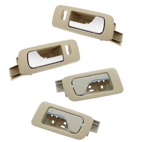05-11 Cadillac STS; 06-11 STS-V Cashmere w/Chrome Lever Inside Door Handle SET of 4