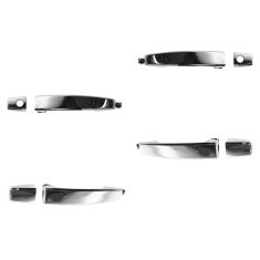 07-11 Aveo Sedan; 12 Captiva Sport; 08-10 Vue Outer Chrome Door Handles (Front w/Keyhole) (Set of 4)