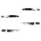 07-11 Aveo Sedan; 12 Captiva Sport; 08-10 Vue Outer Chrome Door Handles (Front w/Keyhole) (Set of 4)