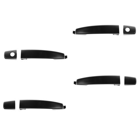 07-11 Aveo Sedan; 12 Chevy Captiva Sport; 08-10 Vue Outer PTM Door Handle (Front w/Keyhle)(Set of 4)