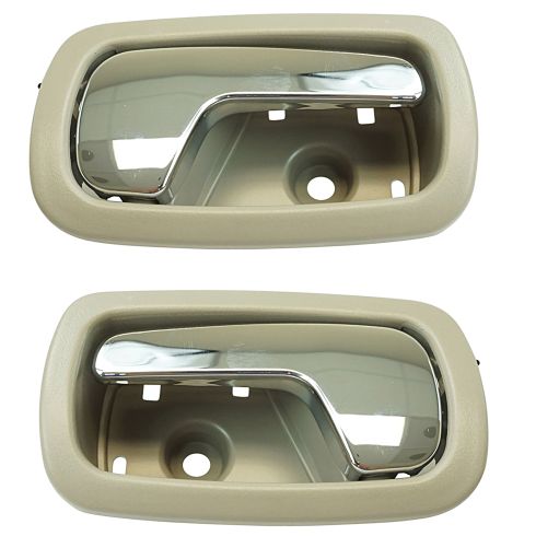 05-10 Chevy Cobalt Rear Gray w/Chrome Lever Inside Door Handle PAIR
