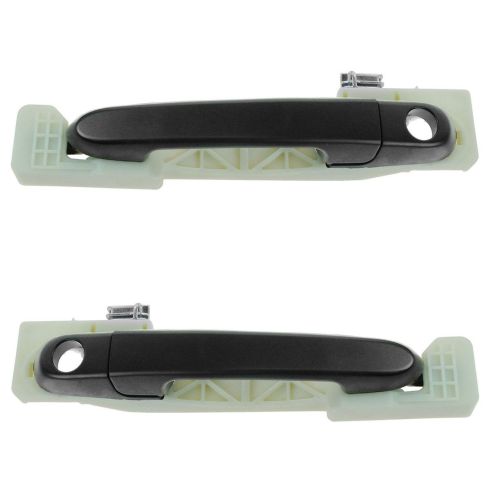06-11 Accent Front Textured Black Outside Door Handle (w/Keyhole) PAIR