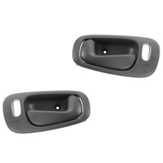 98-02 Toyota Corolla, Chevy Prizm (w/Manual Windows w/Pwr Lcks) Frnt Dk Gray Inside Door Handle PAIR