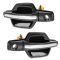 01-06 Mitsubishi Montero Front Black w/Chrome Pull Outside Door Handle (w/Keyhole) PAIR