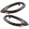 04-07 Buick Rainier Woodgrain Inside Door Handle Bezel PAIR