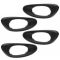 02-09 Trailblazer; 02-06 EXT (w/o Conv Pkg) Frt & Rr Txt Black Inside Door Handle Bezel (Set of 4)