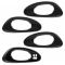 02-09 Trailblazer; 02-06 EXT (w/ Conv Pkg) Frt & Rr Txt Black Inside Door Handle Bezel (Set of 4)