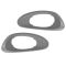 02-09 Chevy Trailblazer; 02-06 EXT (w/o Convenience Pkg) Frt Text Gray Inside Door Handle Bezel PAIR