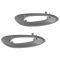 02-09 Chevy Trailblazer; 02-06 EXT (w/o Convenience Pkg) Frt Text Gray Inside Door Handle Bezel PAIR