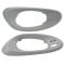 02-09 Chevy Trailblazer; 02-06 EXT (w/Convenience Pkg) Front Text Gray Inside Door Handle Bezel PAIR