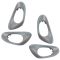 02-09 Trailblazer; 02-06 EXT (w/o Conv Pkg) Frt & Rr Txt Gray Inside Door Handle Bezel Kit(Set of 4)