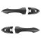 00-07 Ford Focus; 01-06 Mazda Tribute Front Textured Black Exterior Door Handle (w/Keyhole) PAIR