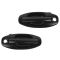 01-06 Hyundai Sante Fe Front Smooth Black Outside Door Handle w/Keyhole PAIR