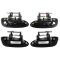 02-06 Nissan Altima Front & Rear Outer Smooth Black Door Handle Kit (Set of 4)