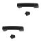 06-10 Hummer H3; 09-10 H3T Textured Black Exterior Door Handle w/Cap PAIR