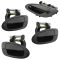 02-06 Nissan Altima Front & Rear Outer Smooth Black Door Handle Kit (Set of 4)