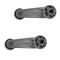 73-04 Toyota Multifit Manual Window Crank Gray Handle PAIR