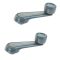 73-04 Toyota Multifit Manual Window Crank Gray Handle PAIR