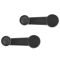 00-11 Ford Focus Black Manual Window Crank PAIR